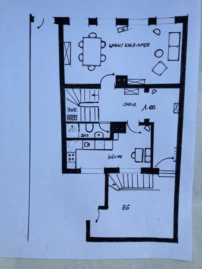 Gaestewohnung Lipperland Lage  Exteriér fotografie