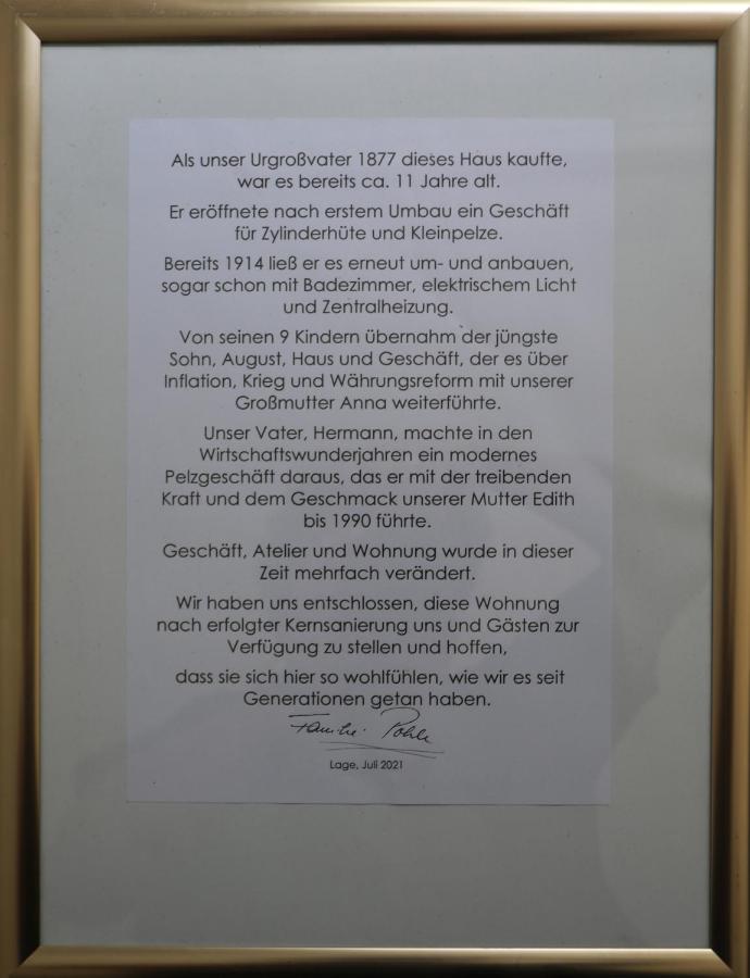 Gaestewohnung Lipperland Lage  Exteriér fotografie